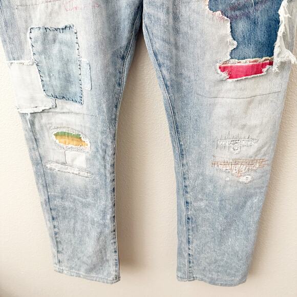 POLO RALPH LAUREN | Sullivan Slim Repaired Arroyo Laguna Aztec Patchwork | 33x30 - Picture 4 of 14